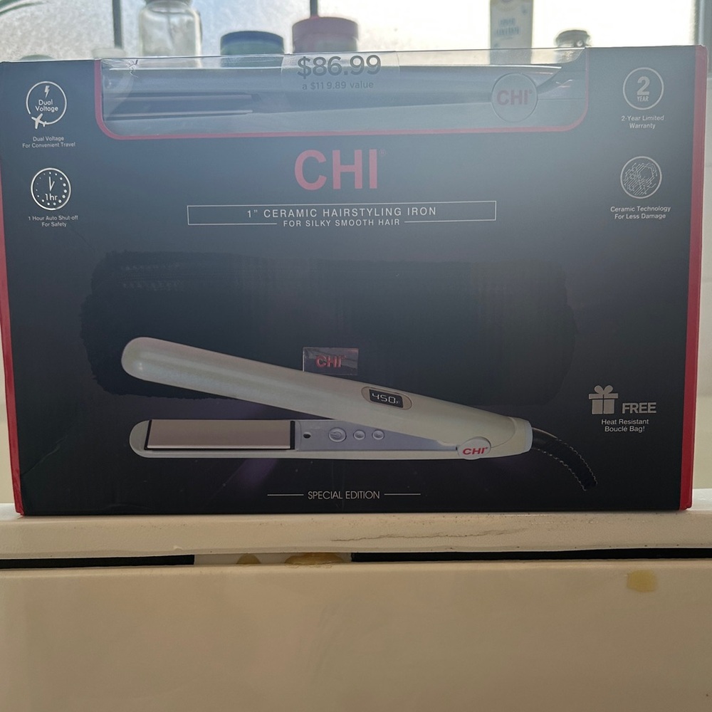 White Ceramic Hairstyling Iron